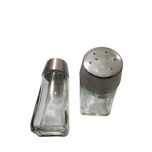 Cuisinart Glass Salt and Pepper Shaker Set with Silver Caps 2.5oz - Picture 4 of 5